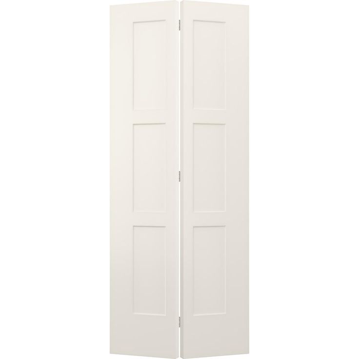 an open white door on a white background