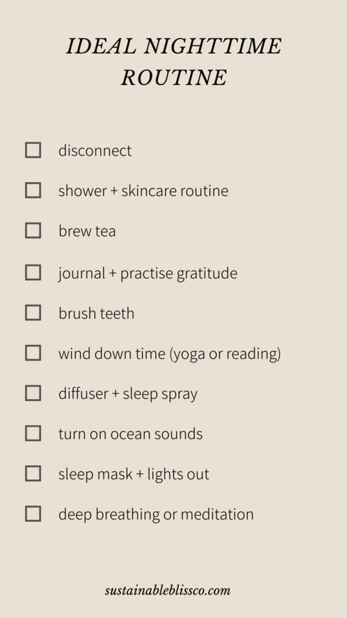 Time Routine, Nighttime Routine, Self Care Bullet Journal, Vie Motivation, Night Time Routine, Get My Life Together, Positive Self Affirmations, Mental And Emotional Health, Self Care Activities