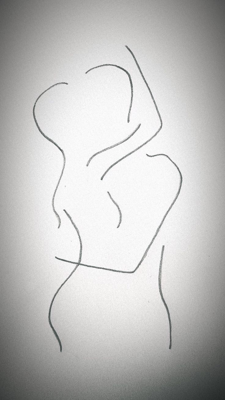 a line drawing of a woman's face on a white wall with no background