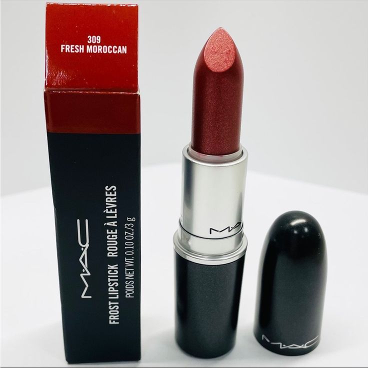 New In Box, Never Used- Mac Fresh Moroccan Is A Moderately Warm-Toned, Dark Brown With A Frost Finish. It Is A Permanent Lipstick That Retails For $21.00 And Contains 0.1 Oz. Open To Offers *Check Out My Other Listings :) Cosmetics+ Brown Red Lipstick, 1970s Makeup, Permanent Lipstick, Aesthetic Galaxy, Makeup Mac, Beautiful Lipstick, Dark Lipstick, Makeup Help, Makeup Board