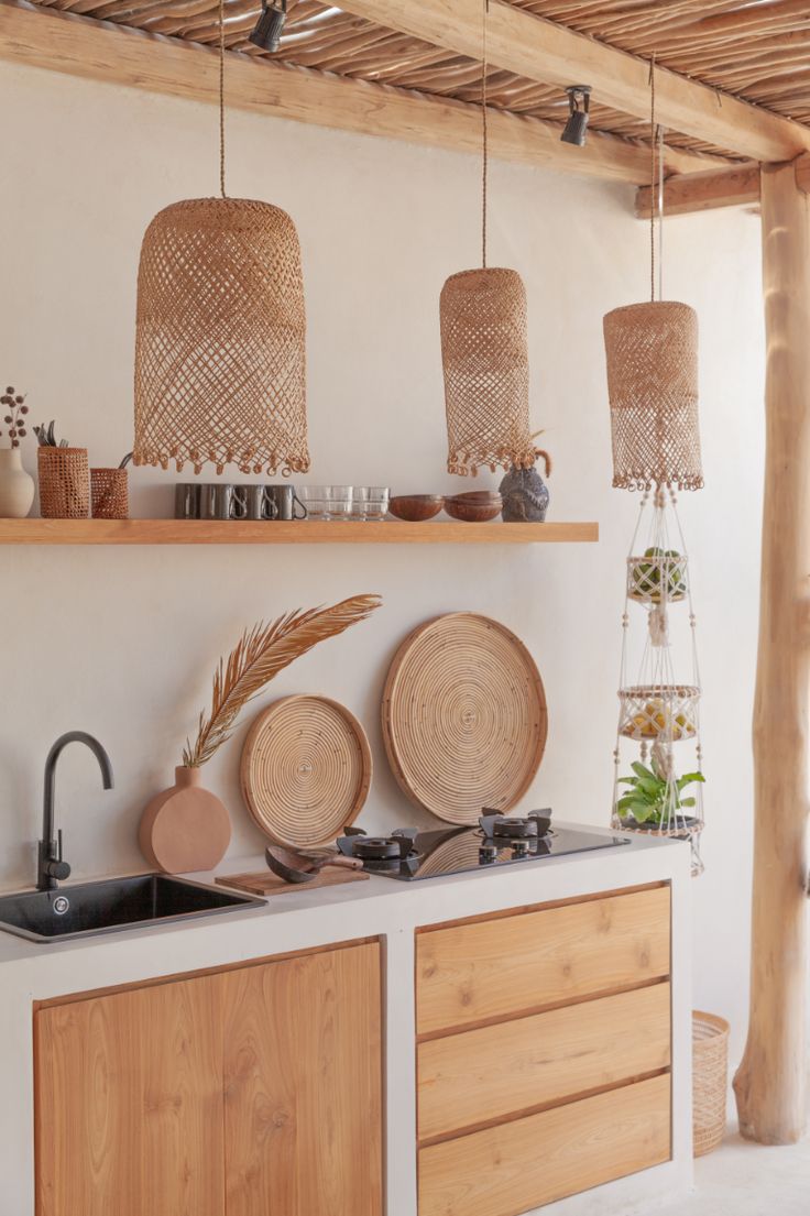 the kitchen is clean and ready for us to use in the summertime months,