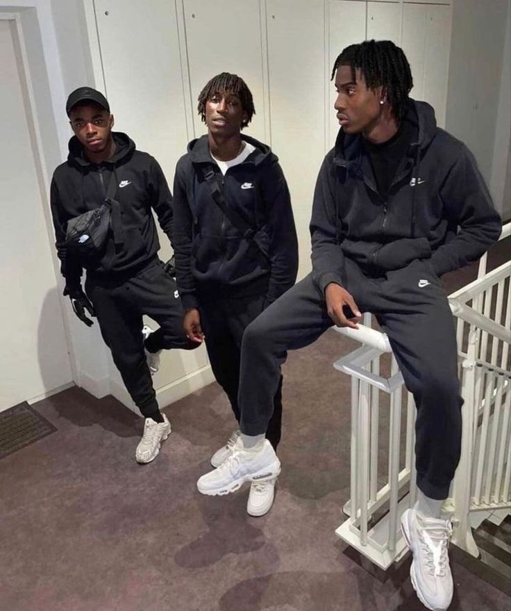 Drip Outfit Men Aesthetic, Ukdrip Men, Uk Tracksuit Outfit Men, Fit Roadmen, Uk Style Men Drill, Uk Mandem Drip, Black Air Forces Outfits, Roadmen Boys, Uk Aesthetic Outfits