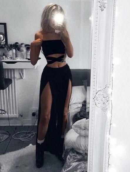 Club Outfits For Women, Fest Outfits, Gown Red, Red Gown, Outfit Black, Red Prom, Edgy Outfits, Club Outfits, Teen Fashion Outfits