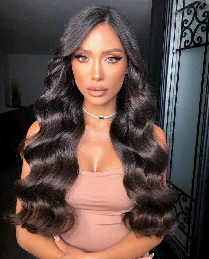 Curling Hair Styles Formal, Middle Part Waves, Medium Hair Curls, Bridal Hmu, Lace Wig Bob, Curly Baby Hair, Grad Hairstyles, 4c Edges, T Part Wig