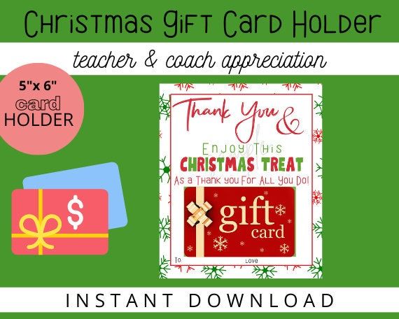 christmas gift card holder and coup