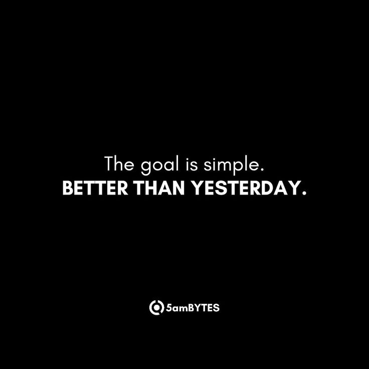 The secret to success is not about being perfect or winning every time. Nope, it's about making progress and improving little by little. 🚀

So, how can we do that? By learning new things, practicing what we love, and never giving up! Remember, we all have different talents and strengths, and that's what makes us awesome! 💪

Whether it's acing that math problem, writing a fantastic story, repping those 5kg dumbbells, or showing kindness to others, each small step forward is a big win! 🎉 Yesterday Quotes, Be Better Than Yesterday, Text Conversation Starters, Push Day, Black & White Quotes, Being Perfect, Better Than Yesterday, Vision Board Images, Today Quotes