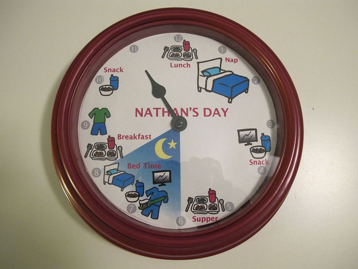 a clock with the words nathan's day written on it