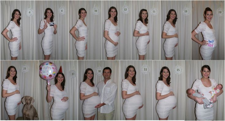 there are many pictures of a pregnant woman