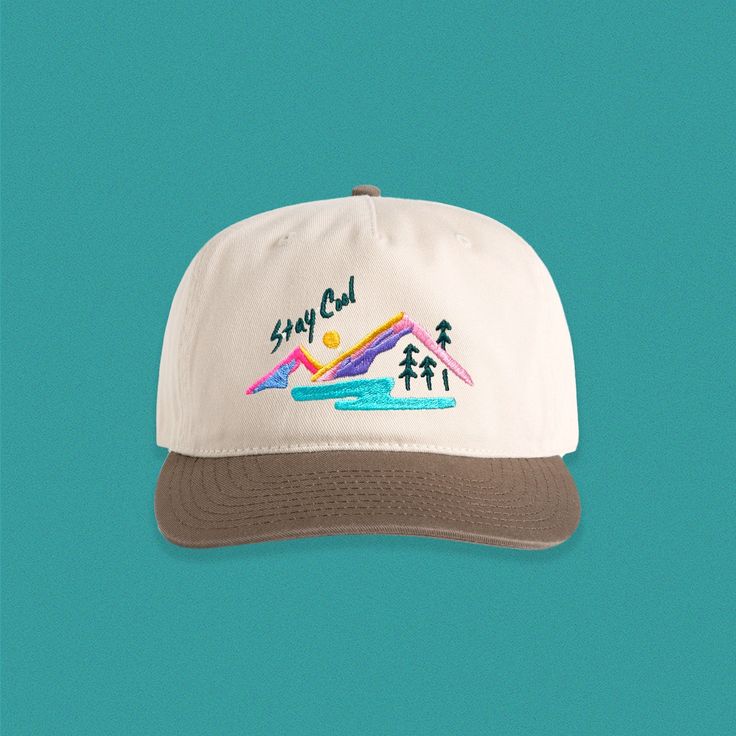 As child of the early 90s, I felt like it was high time I came up with a design that felt 90s, on an equally retro hat. Embroidered directly onto a super comfy five panel floppy cap, that's sure to become your new favorite. As always, designed, digitized, and embroidered by me in my studio in Oregon! Each hat is made to order and made with the highest quality thread. If you're looking for a product made by the person who designed it, you've come to the right place! Please note: these hats are so Retro Hat, Five Panel Cap, Retro Hats, Hat Fits, Five Panel, Hat Design, Early 90s, Cool Hats, It's Hard