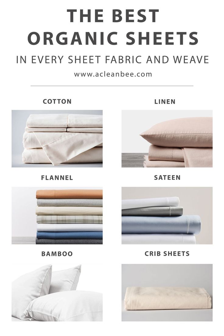 the best organic sheets in every sheet fabric and weave