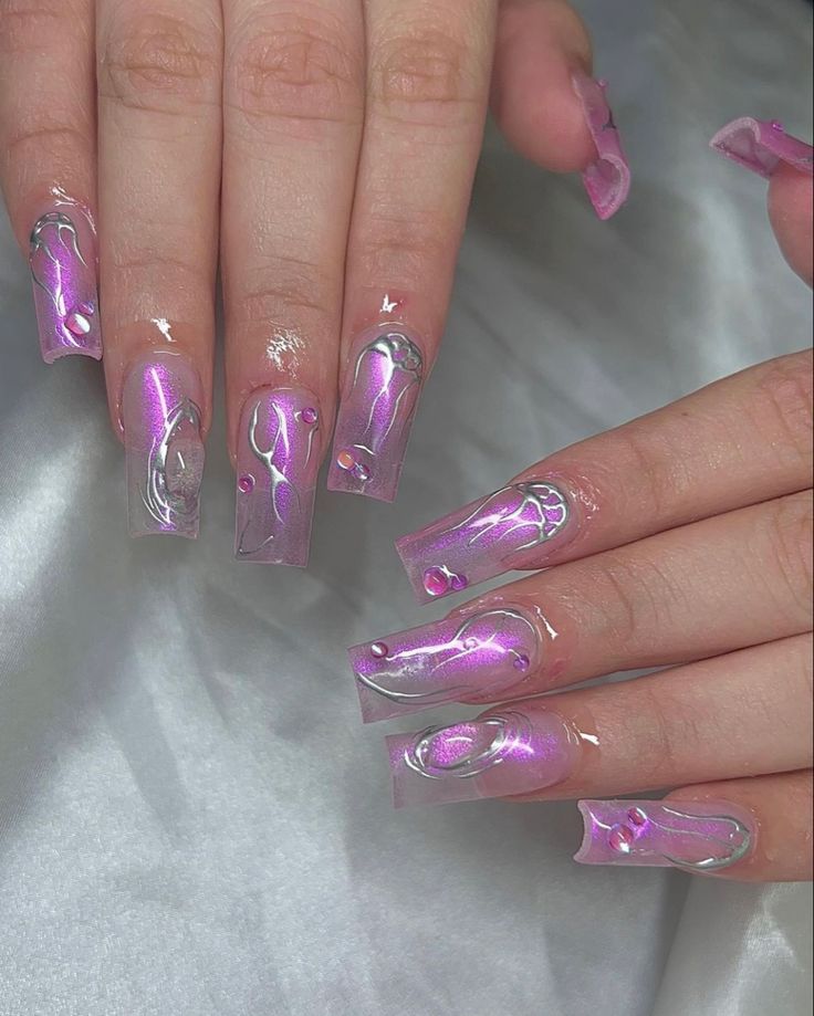 Pisces Nails, Pisces Birthday, Nails Y2k, Bling Acrylic Nails, Birthday Nails, Nails Inspo, Nail Ideas, Cute Nails, Nail Inspo