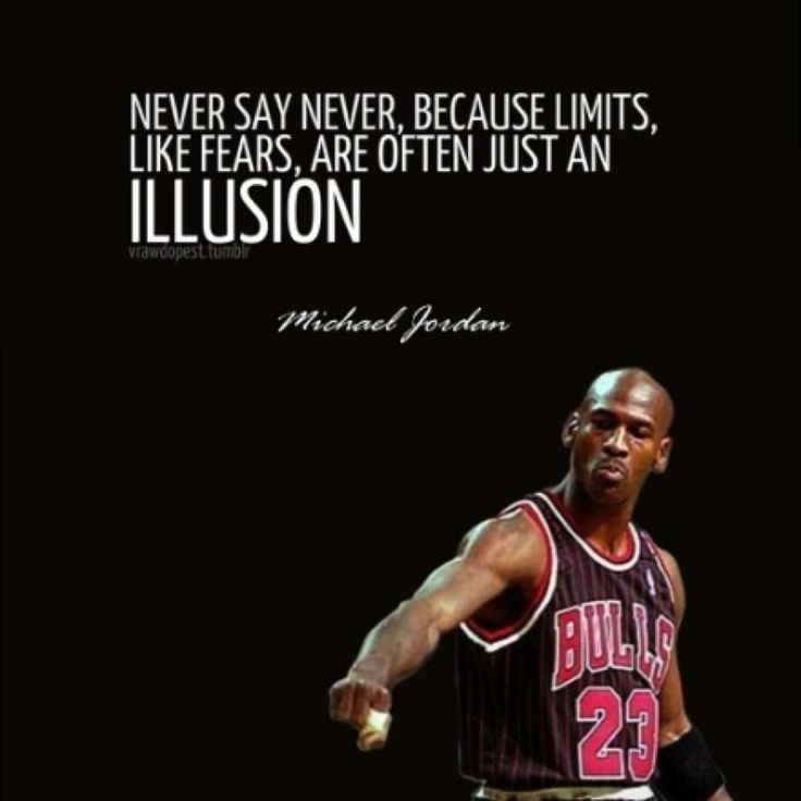 michael jordan quote about life and success on black background with basketball player in red jersey