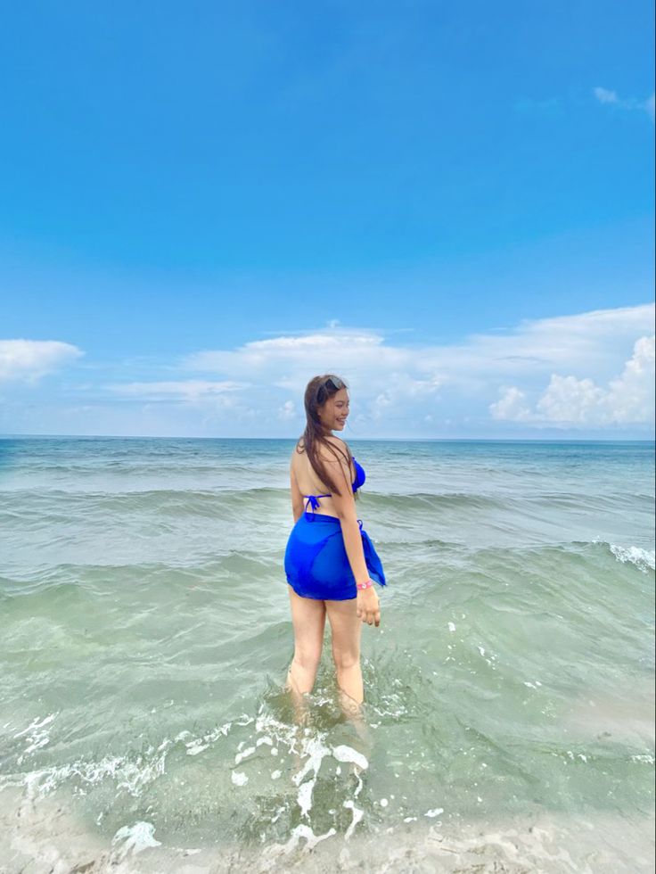 BEACH, OUTFIT, ROYAL BLUE, BLUE, Sky, sea, beach pose Royal Blue Beach Outfit, Blue Beach Outfit, Blue Beach, Beach Outfit, Royal Blue, Blue