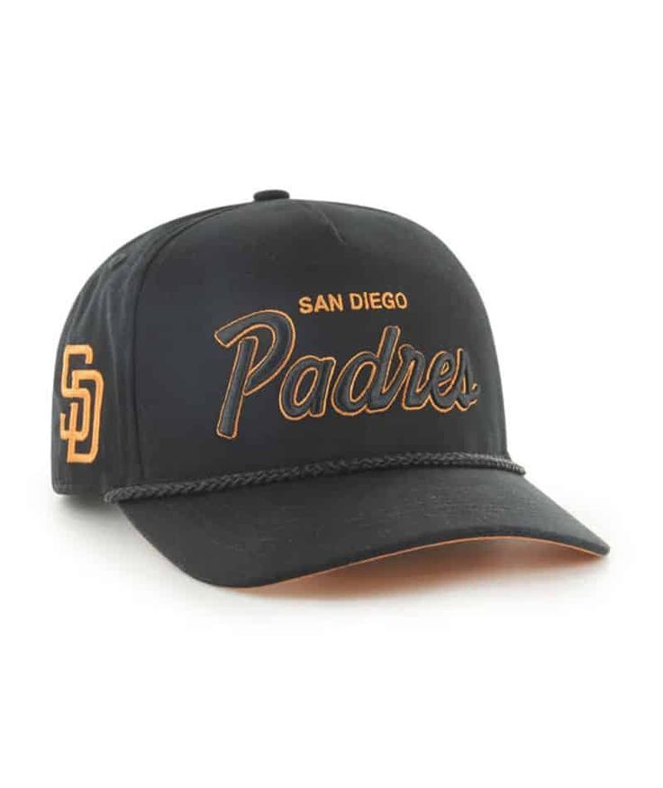 San Diego Padres Hat, Detroit Game, Dodger Hats, San Diego Padres, Gaming Gear, 47 Brand, Los Angeles Dodgers, Black Orange, Snapback Hat