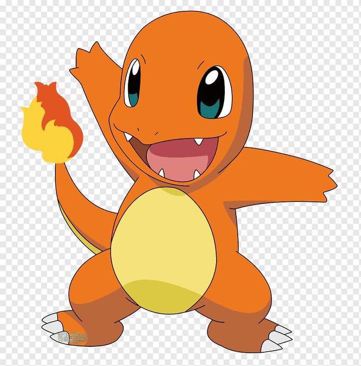 an orange pokemon character holding a yellow ball