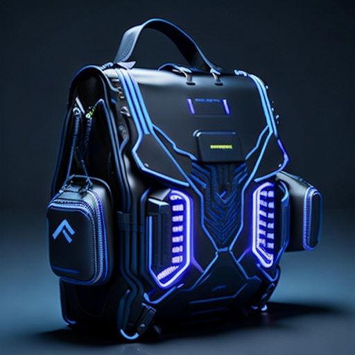 Cyberpunk Backpack, Cyberpunk Bag, Futuristic Backpack, Futuristic Purple, Sci Fi Makeup, Fantasy Technology, Logo Gamer, Sci Fi Clothing, Ghost City