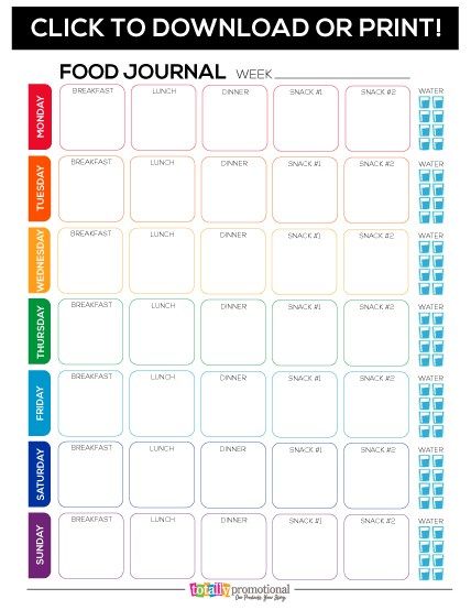 Printable Food Journal PDF Meal Log Printable, Weekly Food Diary Printable Free, Weekly Food Planner Printables, Food Tracker Journal, Food And Exercise Journal, Daily Food Log Printable Free, Weekly Meal Tracker, Food Tracker Printable, Food Log Printable