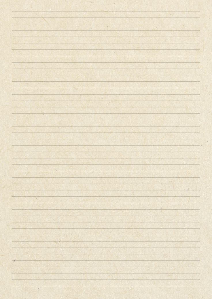 a sheet of lined paper with lines on top and bottom, in light brown color