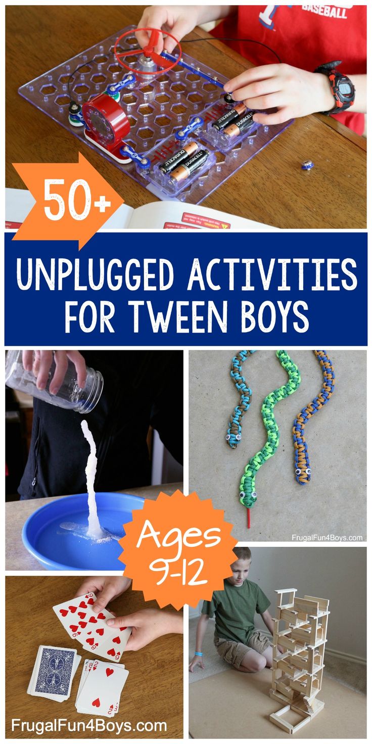 50+ Unplugged Activities for Tween Age Boys - TONS of ideas for hobbies, crafts, activities, and job! Of course girls will enjoy these too! Boys Crafts, Hobbies Ideas, Activities For Boys, Indoor Activities For Kids, Crafts For Boys, Rainy Day Activities, Summer Activities For Kids, Fun Craft, Crafts For Girls