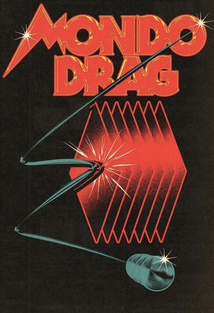 an advertisement for the movie mondo drag