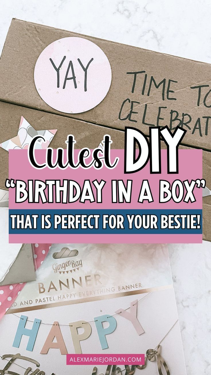 a birthday card with the words, happy birthday in a box that is perfect for your bestie