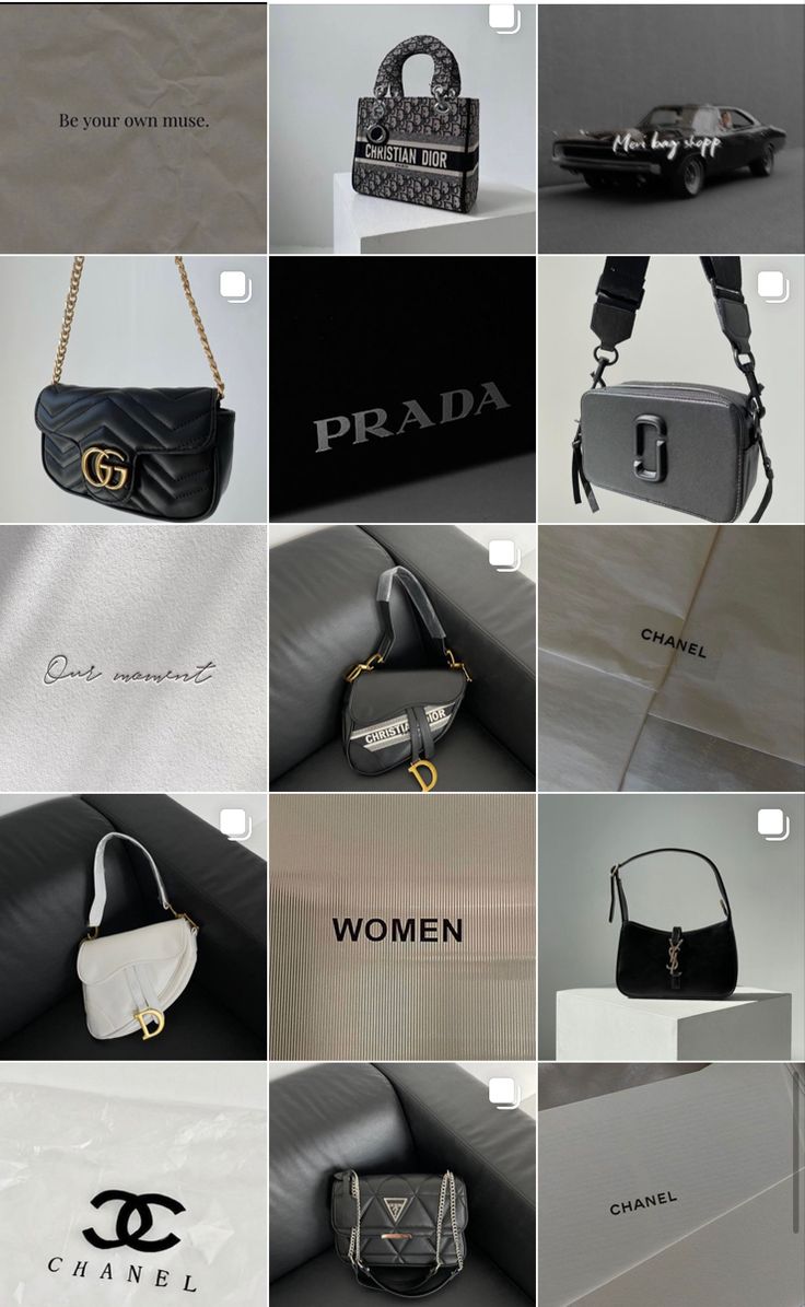 Bags Aesthetic Photography, Branded Bags Aesthetic, Photography For Online Shop, Brand Bags Aesthetic, Luxury Bags Photography, Luxury Brand Instagram Feed, Bag Website Design, Instagram Online Shop Ideas, Luxury Bag Photography