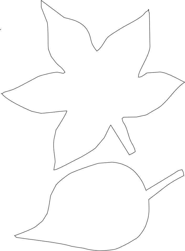 a paper cut out of a flower with leaves on the top and bottom, next to a