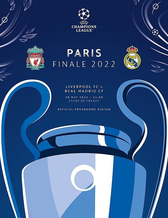 the official poster for the match between paris and liverpool