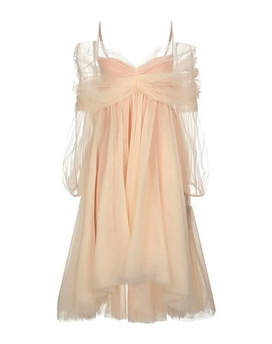 ANIYE BY Short Dress - Women ANIYE BY Short Dresses online on YOOX United States - 15086783EU Short Dresses Y2k, Dance Dress Women, Hoco Dress Medium Length, Sheer Sleeves Dress, Casual Quinceanera Outfits, Greek Homecoming Dress, Ethereal Hoco Dress, Greek Hoco Dresses, Fairy Like Dress