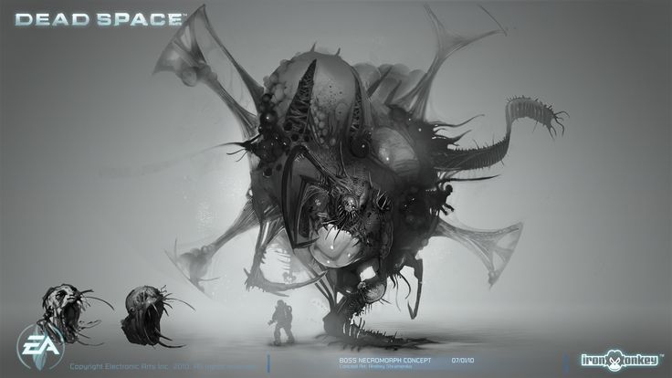 the concept art for dead space