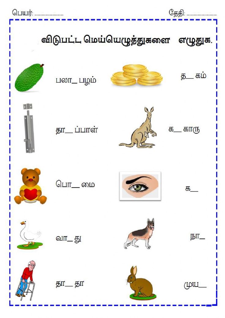 Tamil . worksheets worksheet in 2021 | Worksheets, Learning worksheets ...