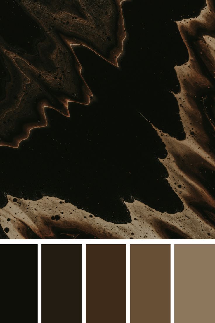 some brown and black colors are shown in this image