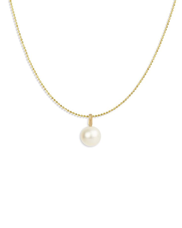 Maya Brenner Pearl Pendant Gold Necklace – Clare V. Letter Collection, French Aesthetic, Long Time Friends, Pearl Jewelry Necklace, Water Can, Jewelry Style, Signature Jewelry, Silver Lake, Yellow Gold Chain