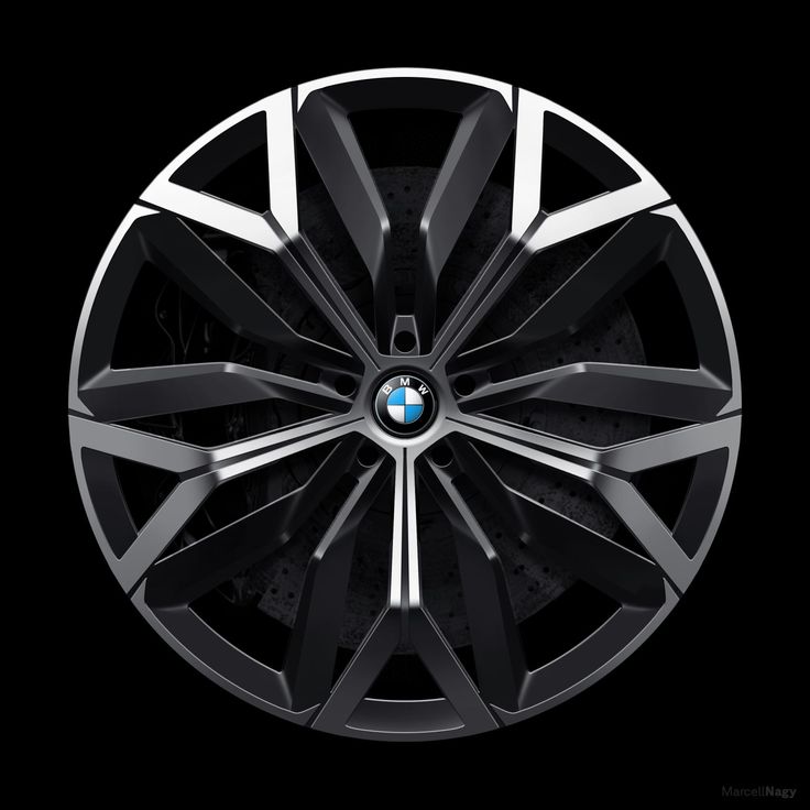 the spokes and wheels of a bmw car