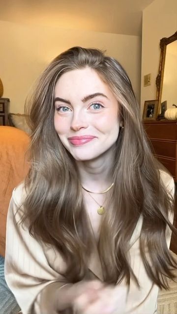 Hair For Very Pale Skin, Pretty Ash Blonde Hair, Dark Blond Ash Hair, Dark Blonde Hair For Pale Skin, Cool Pale Skin Hair Color, Ash Blonde Pale Skin, Pale Skin With Brown Hair, Hair For Pale Skin Brown Eyes, Pale Skin Light Brown Hair