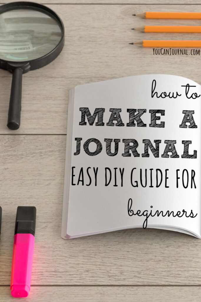 a book with the title how to make a journal easy diy guide for beginners