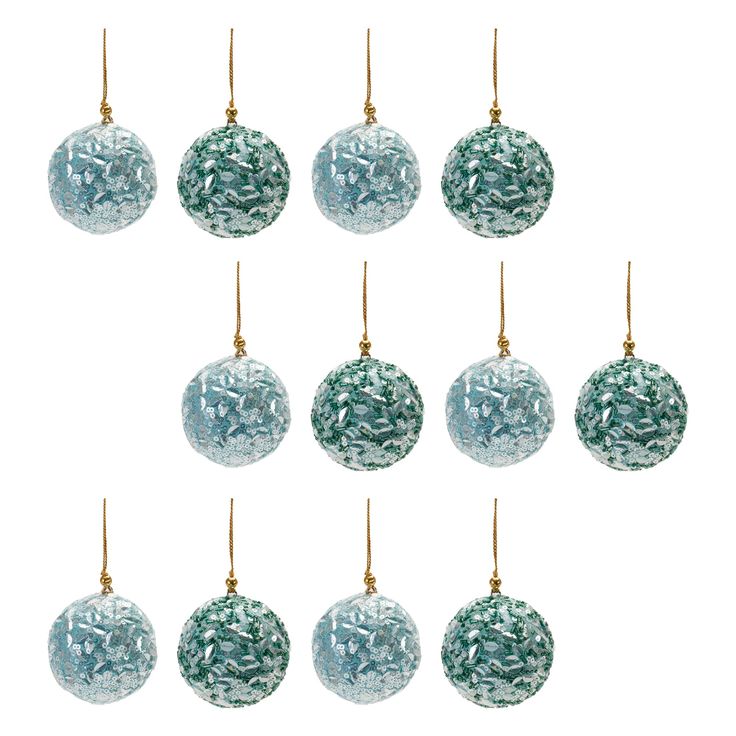 "Adorn your Christmas tree with this stunning set of Sequined Ball Ornaments from Michaels. com. Featuring 12 pieces and two assorted designs, the cool blue and seafoam teal tones paired with the traditional ball design with elegant sequin accents is the perfect combination to create a memorable display. Adorn your Christmas tree with this stunning set of Sequined Ball Ornaments. Featuring 12 pieces and two assorted designs, the cool blue and seafoam teal tones paired with the traditional ball d Turquoise Christmas Ornaments, Turquoise Ornaments Christmas Tree, Teal Christmas Ornaments, Aqua Tinsel Tree, Peacock Ornaments Michaels Stores, Ball Ornaments, Ornament Set, Holiday Spirit, Photo Gifts