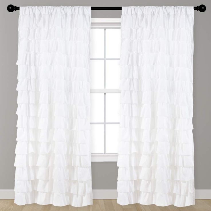 Pink Ruffle Curtains, White Ruffle Curtains, Ruffle Curtains, Wave Curtains, Cute Curtains, Closet Curtains, Farmhouse White, White Sheer Curtains, Voile Curtains