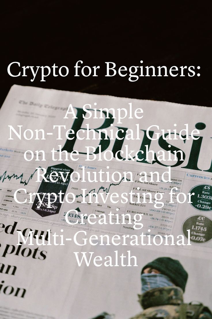 a newspaper with the words crypt for beginners