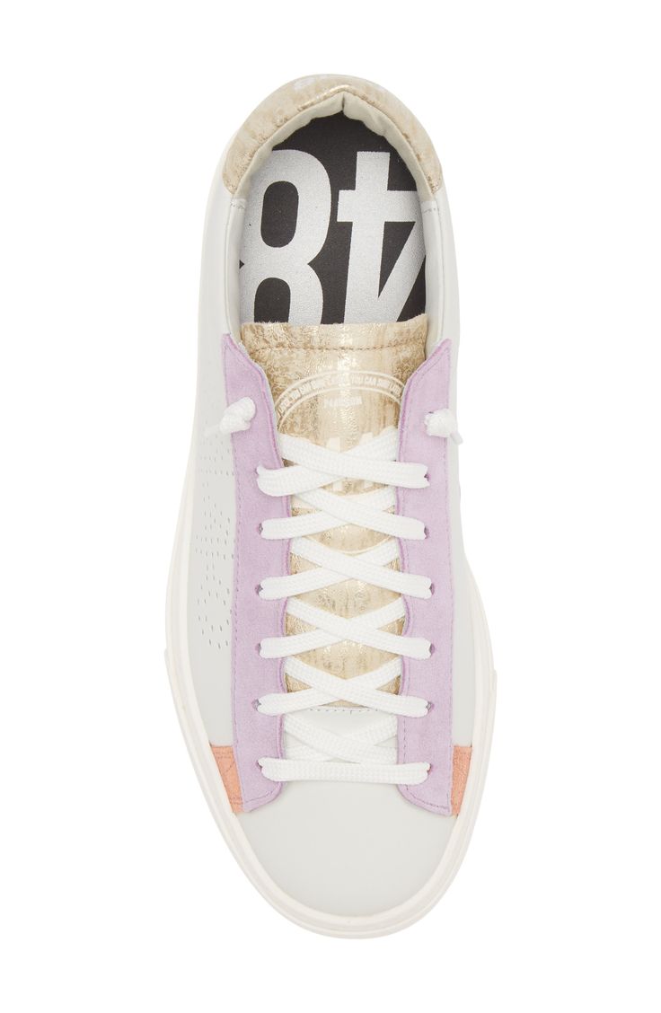 A perforated logo adds a signature finish to a luxe leather sneaker with colorblocked trims and a well-worn bumper sole. Leather upper and lining/rubber sole Made in Portugal P448 Sneakers, Wishlist Ideas, Veja Shoes, White Pastel, Top Sneakers Women, Sneaker Style, Popular Sneakers, Shoe Inspo, Cute Shoes