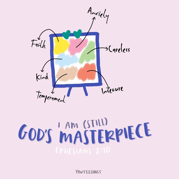 the words i am child god's masterpiece written in different colors on a pink background