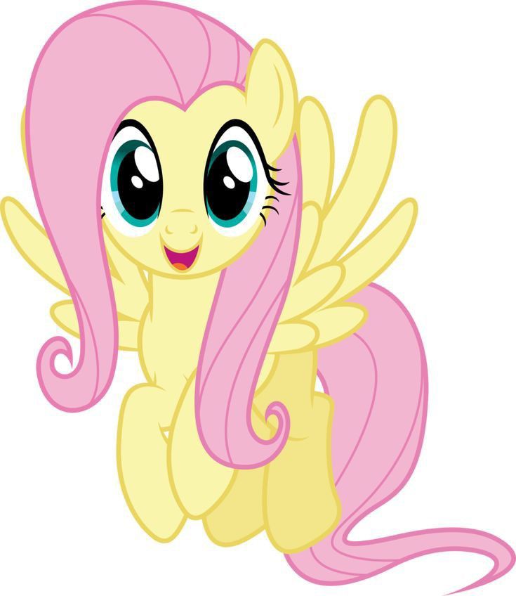 a pinkie pony with big eyes and long hair sitting on the ground, looking at the camera