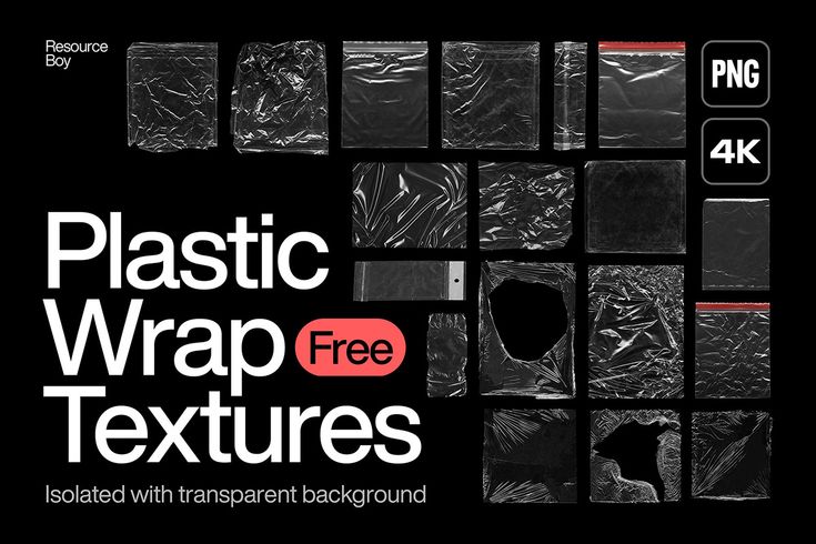 plastic wrap textures for photoshopping and texturing in 4kg or 6kg