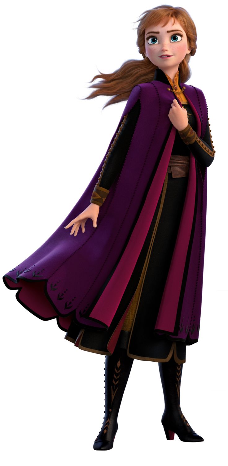 a cartoon character dressed in purple and black