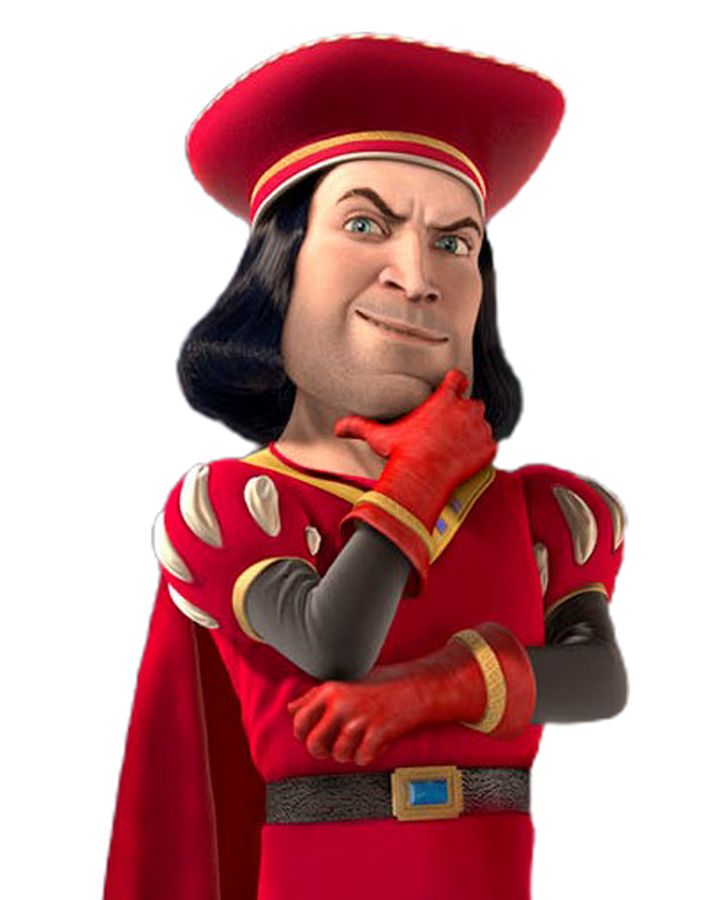 an animated man in a red uniform with his hand on his chin