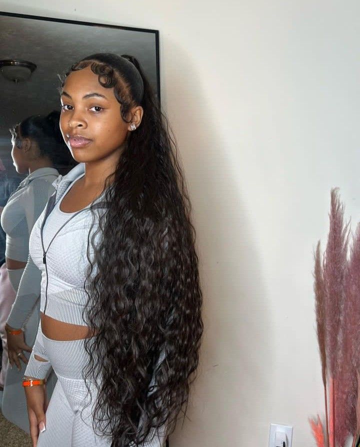 Cute Ponytail Hairstyles, Track Hairstyles, Weave Ponytail Hairstyles, Sleek Ponytail Hairstyles, Weave Styles, Box Braids Hairstyles For Black Women, Curly Ponytail, Quick Weave Hairstyles, Cute Box Braids Hairstyles