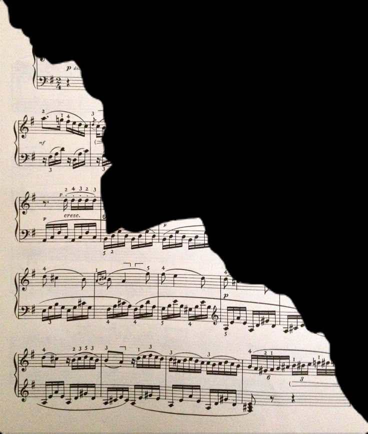 an image of sheet music with notes on it