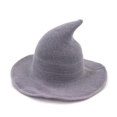 Description: 1. High quality: the Halloween women lady woolen witch hat is made of wool, which is high quality, soft, stretchy, thick, warm, cute, fashionable. 2. Function: the Halloween party cos play hat can used for blocking glare, sun, costume party or a gift for your friends or family. 3. Wide brim and smooth edge: the Halloween long point hat is with soft inner edge, which is comfortable to wear. 4. Multiple choice: there are black pink navy beige light grey khaki Halloween hat for you to Witchy Hat With Curved Brim For Winter, Witchy Winter Hat With Curved Brim, Witchy Brimmed Winter Hats, Witchy Curved Brim Winter Hat, Witchy Adjustable Winter Hats, Gray Hat For Fall, Gray Fall Hat One Size, Gray One Size Hat For Fall, Halloween Brimmed Hats One Size Fits Most