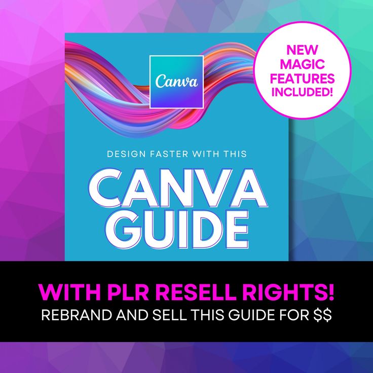 the canva guide with plr resell rights