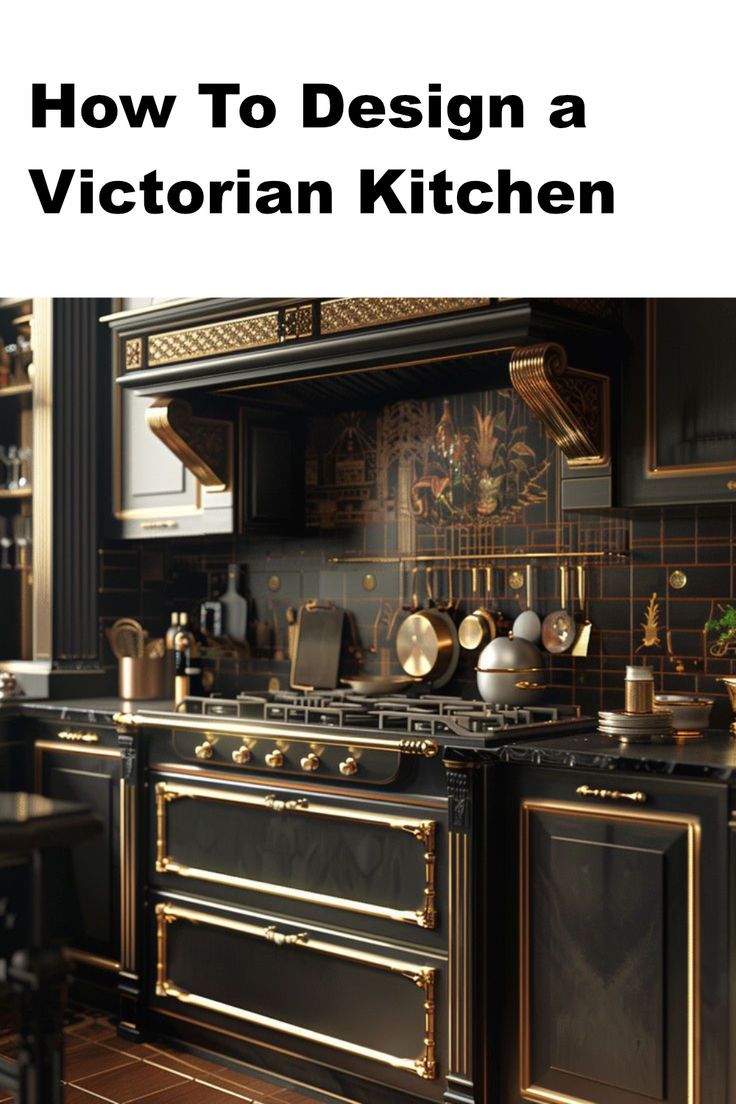 victorian kitchen Dark Victorian Kitchen, Victorian Kitchen Aesthetic, Victorian Pantry, Victorian Kitchen Design, Victorian Home Kitchen, Victorian Kitchen Cabinets, Modern Victorian Kitchen, Kitchen Art Deco, Victorian Style Kitchen